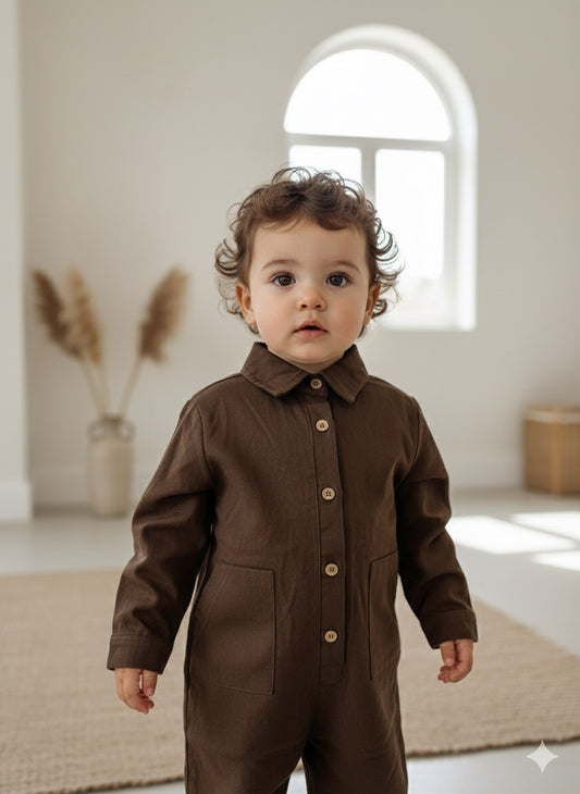 Senna Gömlek Tulum(Kahverengi)