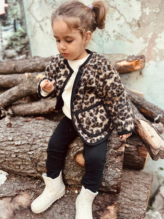 Leopar Bebek Ceket