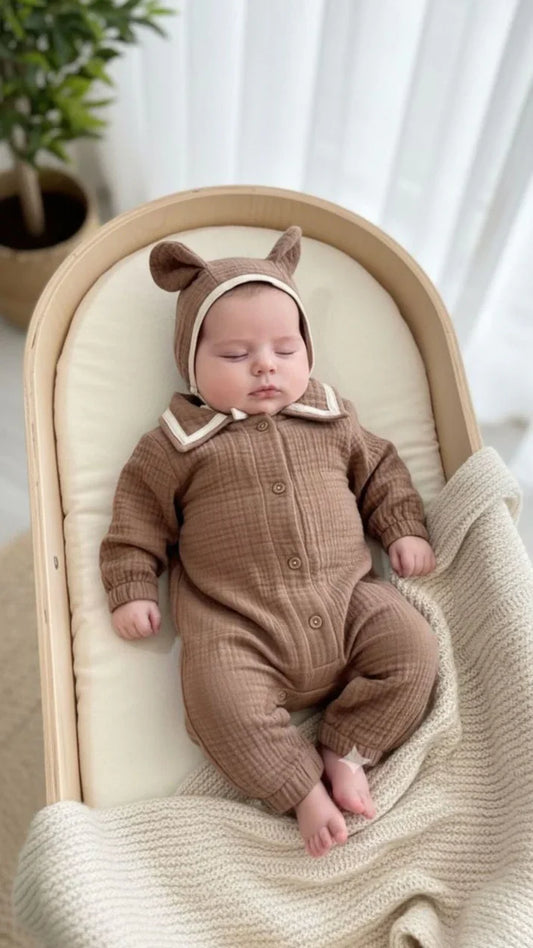 Organik Kumaşlı Bebek Tulumları ile İlk Ayda Konfor