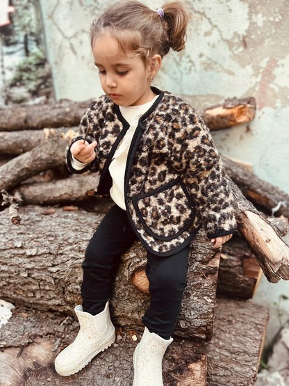 Leopar Bebek Ceket