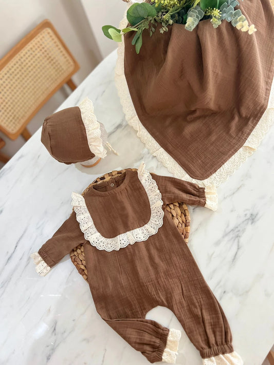 Kahve Kız Tulum ve Battaniye