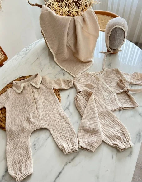 Krem Erkek 5'li Set