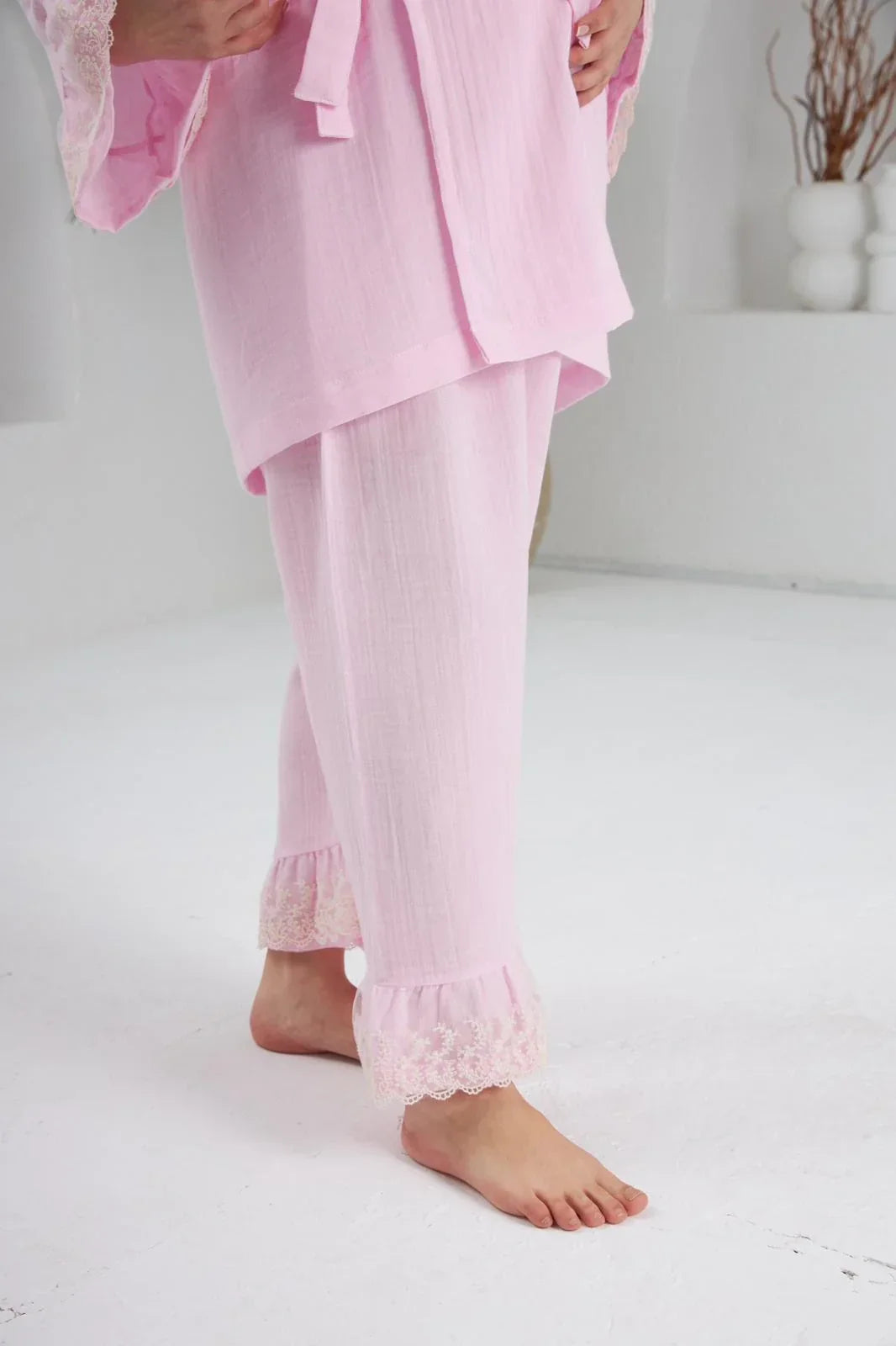 Pijama Takımı | Lohusa Takımı | Pembe | Princess Serisi