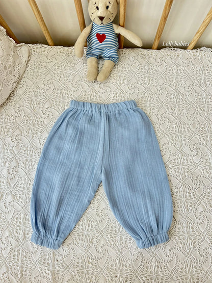 Erkek Bebek Alt Üst Takım 4'lü Set | Bebe Mavi | Yenidoğan & Bebek Giyim