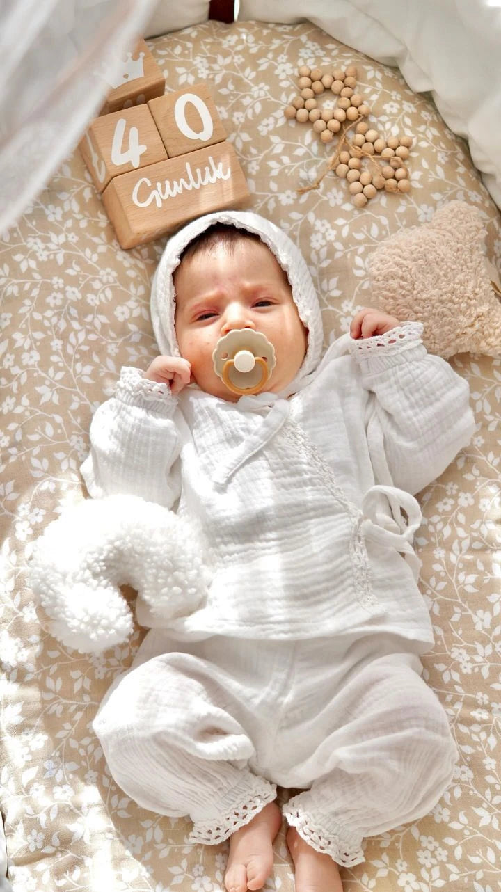 Beyaz Dantel Kız 3'lü set